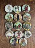 classic tarot in button format