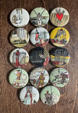 classic tarot in button format